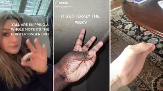 It's The Pointer / Pinky TikTok Trend meme card, common rarity