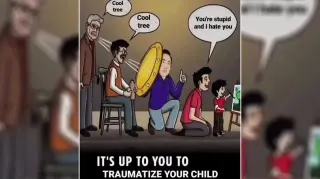 It's Up To You To Break Generational Trauma meme card, rare rarity