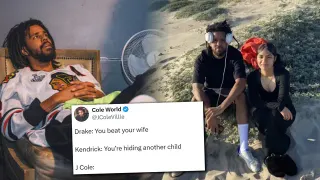 J. Cole During Drake vs. Kendrick Feud meme card, common rarity
