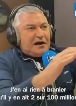 Carte meme Le coup de gueule de Bigard sur France Bleu, rareté rare