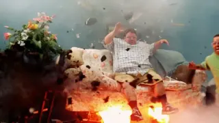 Jackass Couch Explosion meme card, common rarity