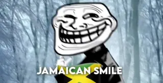 Jamaican Smile meme card, common rarity