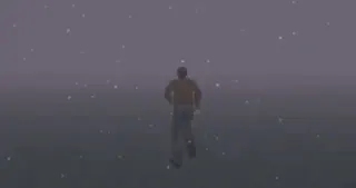 Carte meme James Sunderland Running Through Fog (Silent Hill 2), rareté commune