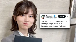 Japanese Salarywoman Saori Araki meme card, epic rarity