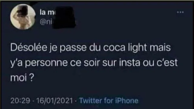 Carte meme Désolée, je passe du coca light, rareté commune
