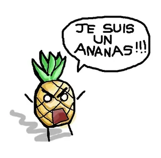 Carte meme Je suis un ananas, rareté légendaire