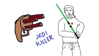 Jedi Killer meme card, common rarity