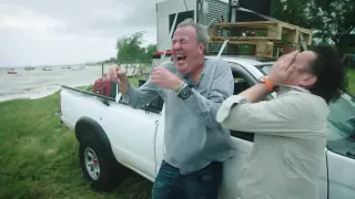 Jeremy Clarkson and Richard Hammond Laughing In the Wind meme card, common rarity