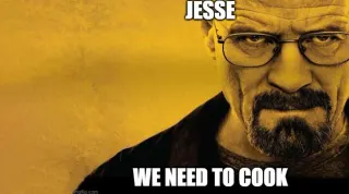 Jesse We Need To Cook meme card, common rarity