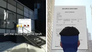 Job Application Form meme card, common rarity