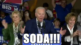 Joe Biden "SODA!" meme card, common rarity