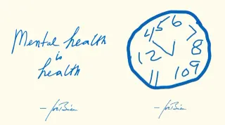 Joe Biden's "Mental Health Is Health" Parodies meme card, common rarity