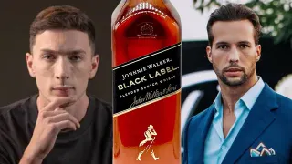 Johnnie Walker in the War Room With Tristan Tate meme card, common rarity