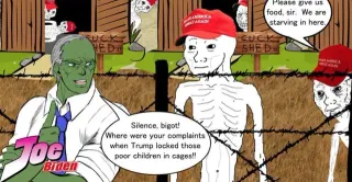 Jojo Biden Pepe meme card, common rarity