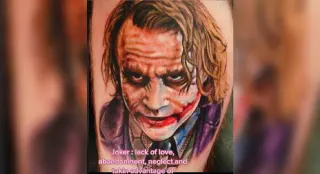 Joker Tattoo Meaning meme card, common rarity