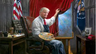 Jon McNaughton's "The Masterpiece" Painting meme card, common rarity