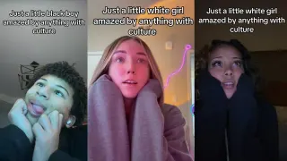 Carte meme Just A Little White Girl Amazed By Anything With Culture, rareté commune
