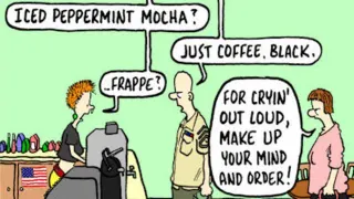 Carte meme Just Coffee, Black, rareté commune