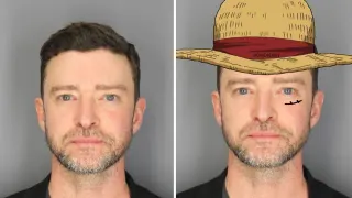 Carte meme Justin Timberlake Mugshot, rareté commune