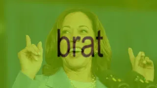 Kamala Is Brat meme card, common rarity
