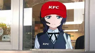Carte meme Karin Asaka Works At KFC, rareté rare
