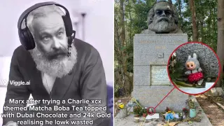 Karl Marx Labubu meme card, common rarity