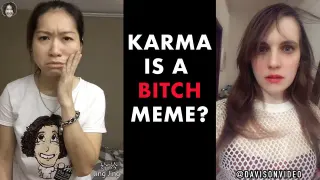 Karma Is a Bitch meme card, rare rarity
