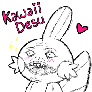 Kawaii meme card, common rarity