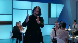 Keanu Reeves Walking in Slow Motion meme card, common rarity