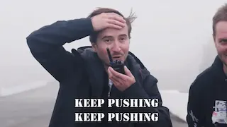 Keep Pushing meme card, common rarity
