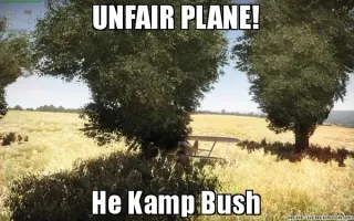 Kemp Bush / Unfair Plane meme card, common rarity