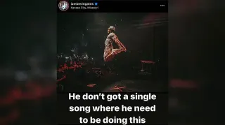 Kevin Gates Jump / He Don't Got A Single Song Where He Need To Be Doing This meme card, common rarity