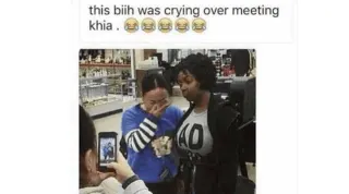 Khia meme card, common rarity