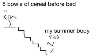 Carte meme Kick Down the Stairs ASCII Art, rareté commune