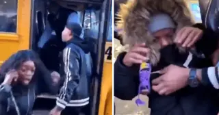 "Kid" Tossed Off Bus Video meme card, common rarity