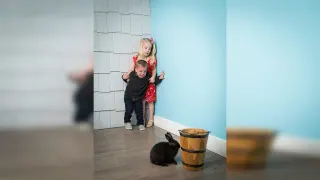 Kids Scared of Rabbit meme card, rare rarity