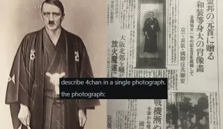 Kimono Hitler meme card, common rarity