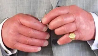 King Charles' Sausage Fingers meme card, common rarity