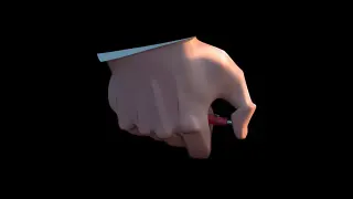 Kingpin Clicking a Pen meme card, common rarity