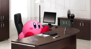 Kirby Does His Taxes meme card, common rarity
