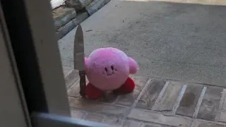 Kirby With A Knife meme card, rare rarity