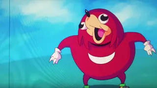 Knuckles Sings meme card, rare rarity