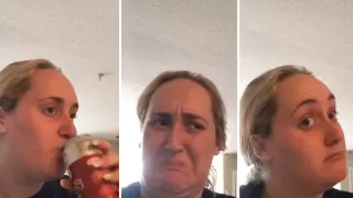 Kombucha Girl / Trying Kombucha for the First Time meme card, rare rarity