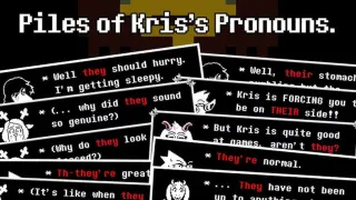Kris' Pronouns meme card, common rarity
