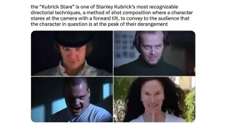 Kubrick Stare meme card, common rarity