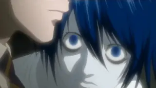 L Staring at Kira meme card, common rarity