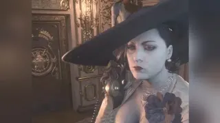 Lady Dimitrescu on the Phone meme card, common rarity