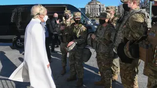 Lady Gaga Directing The National Guard meme card, rare rarity