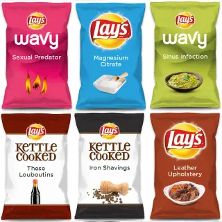Lay's Do Us a Flavor Parodies meme card, rare rarity