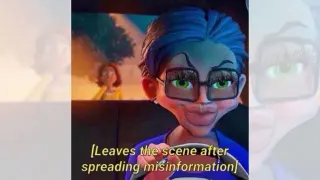 Carte meme Leaves The Scene After Spreading Misinformation, rareté commune